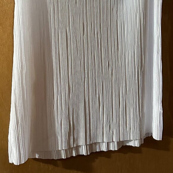 Medium Ladies Golf Shirt with Collar White Crinkle - Picture 5 of 5